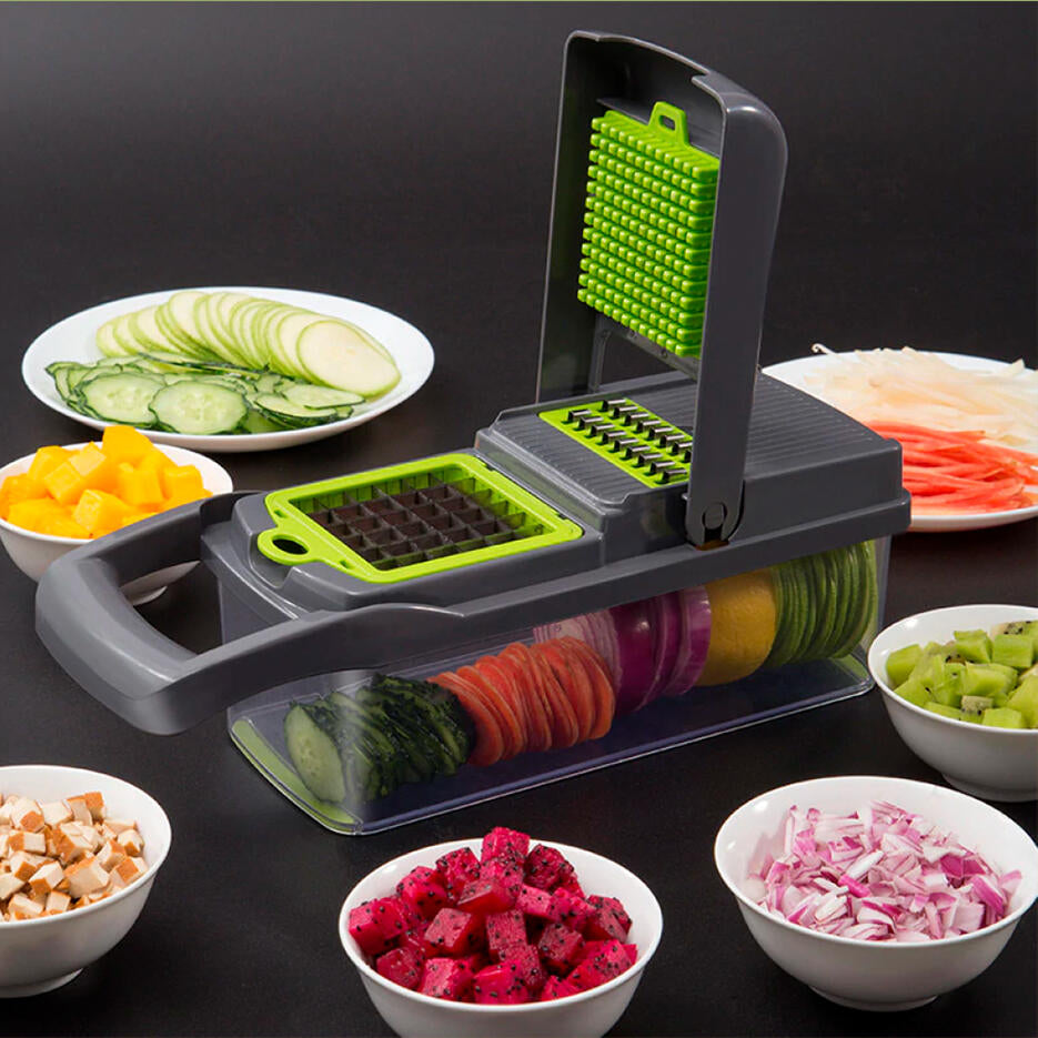 Cortador Multifunções de Legumes 16 em 1 – Mandolina Profissional