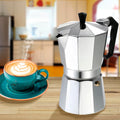 Cafeteira Italiana Clássica 6 Chávenas com Pega Ergonómica – Compatível com Indução