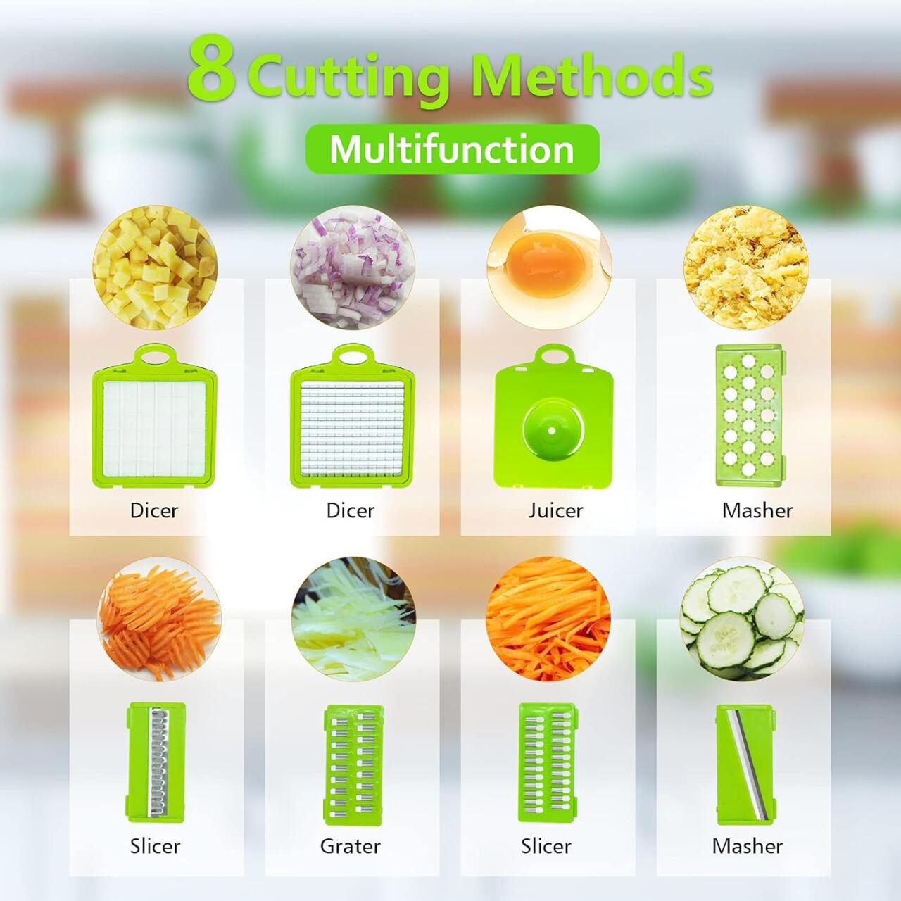 Cortador Multifunções de Legumes 16 em 1 – Mandolina Profissional