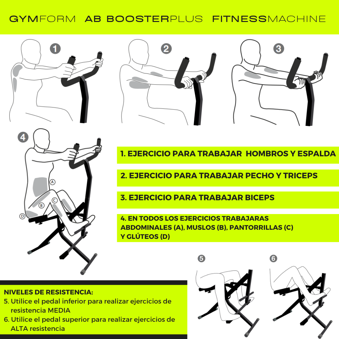 Equipamento de Musculação e Abdominais – AB Booster Plus