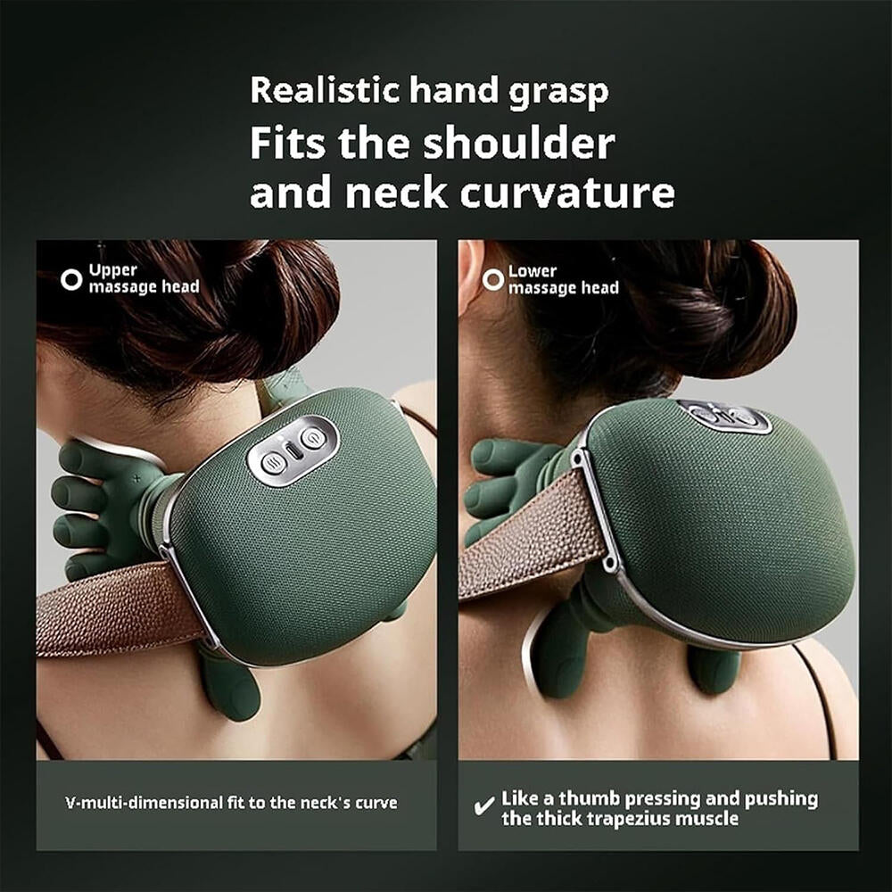 Massajador Cervical e Costas 4D BN4295 – Mão Biónica com Calor