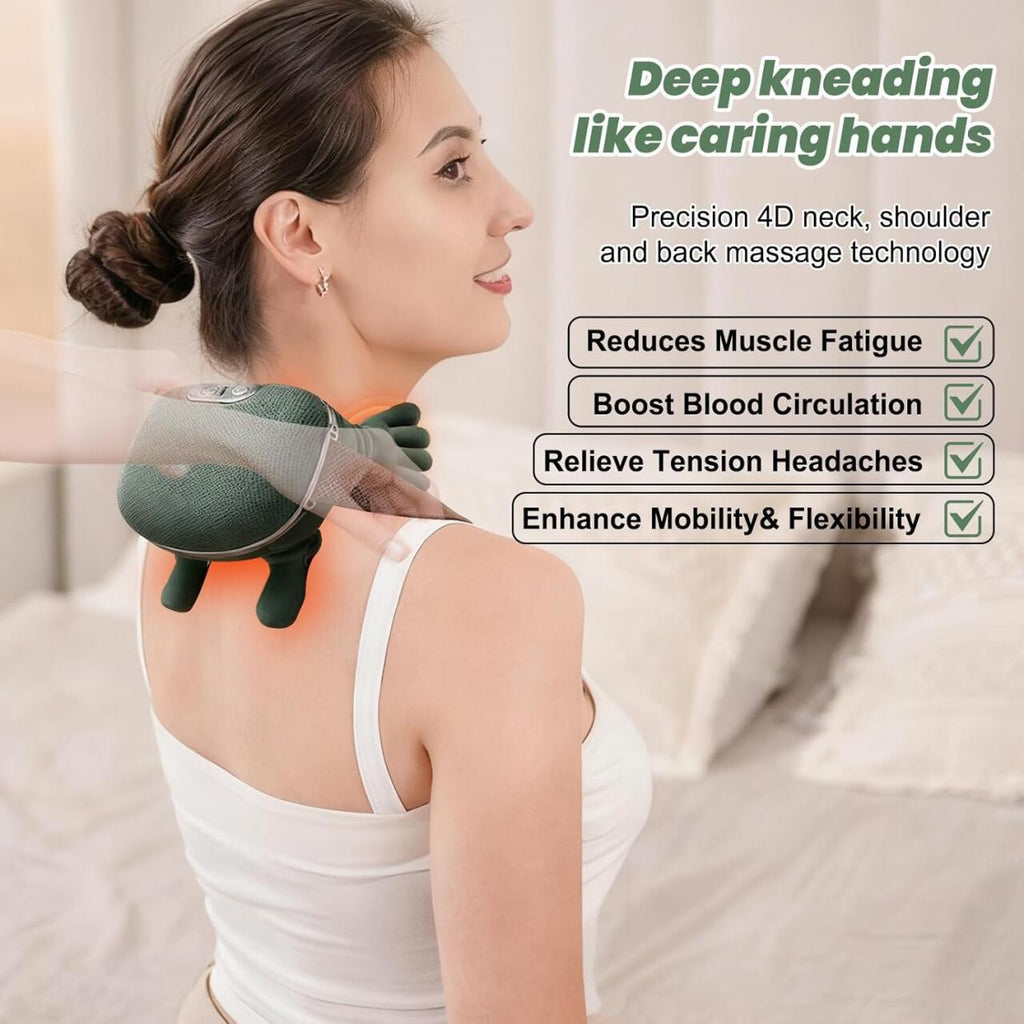 Massajador Cervical e Costas 4D BN4295 – Mão Biónica com Calor