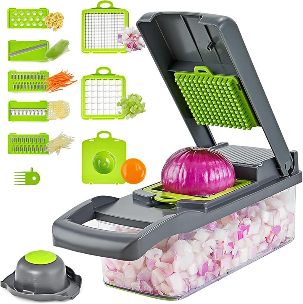 Cortador Multifunções de Legumes 16 em 1 – Mandolina Profissional