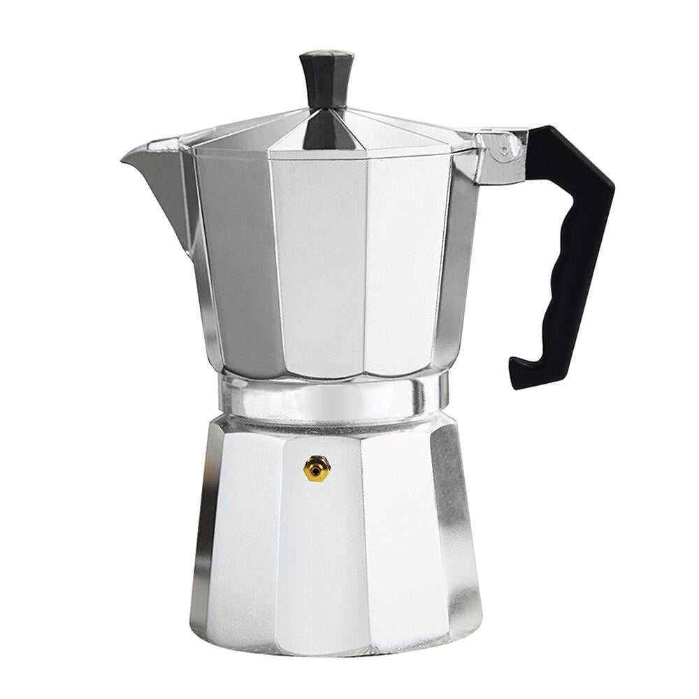 Cafeteira Italiana Clássica 6 Chávenas com Pega Ergonómica – Compatível com Indução