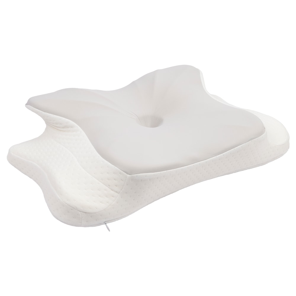 Almofada Cervical Viscoelástica Ergonómica 57x36x12 cm – Suporte Pescoço e Ombros, Capa Lavável, Anti-Ressonar