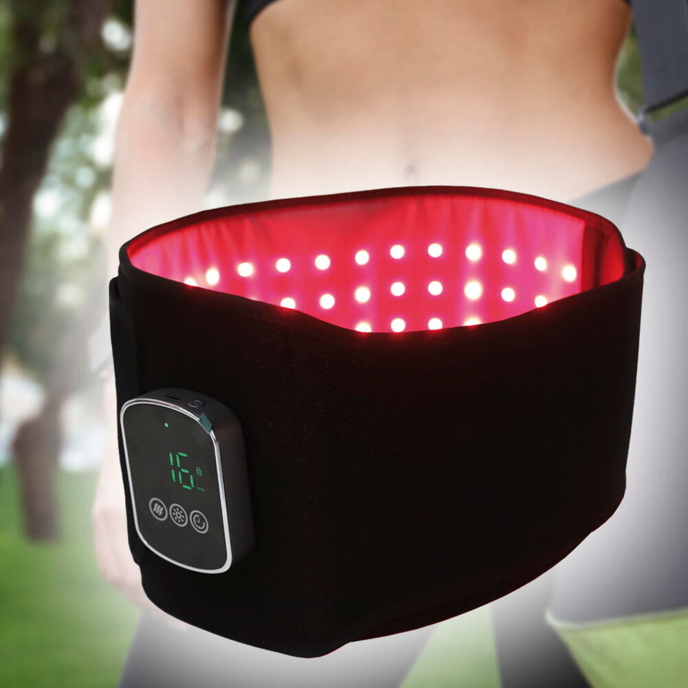 Cinto Vibratório de Terapia com Luz Vermelha e Infravermelha