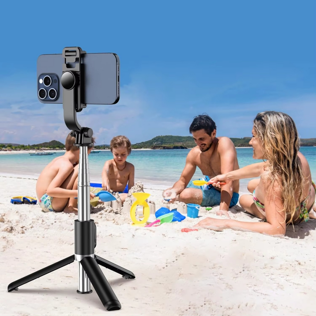 Pau de Selfie Extensível Q02 com Suporte Estável