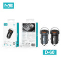 Carregador Ultra Rápido de Carro 45W D-60 M2