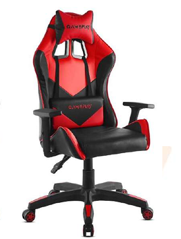 Cadeira Gaming Ergonómica Reclinável com Rodas 360°